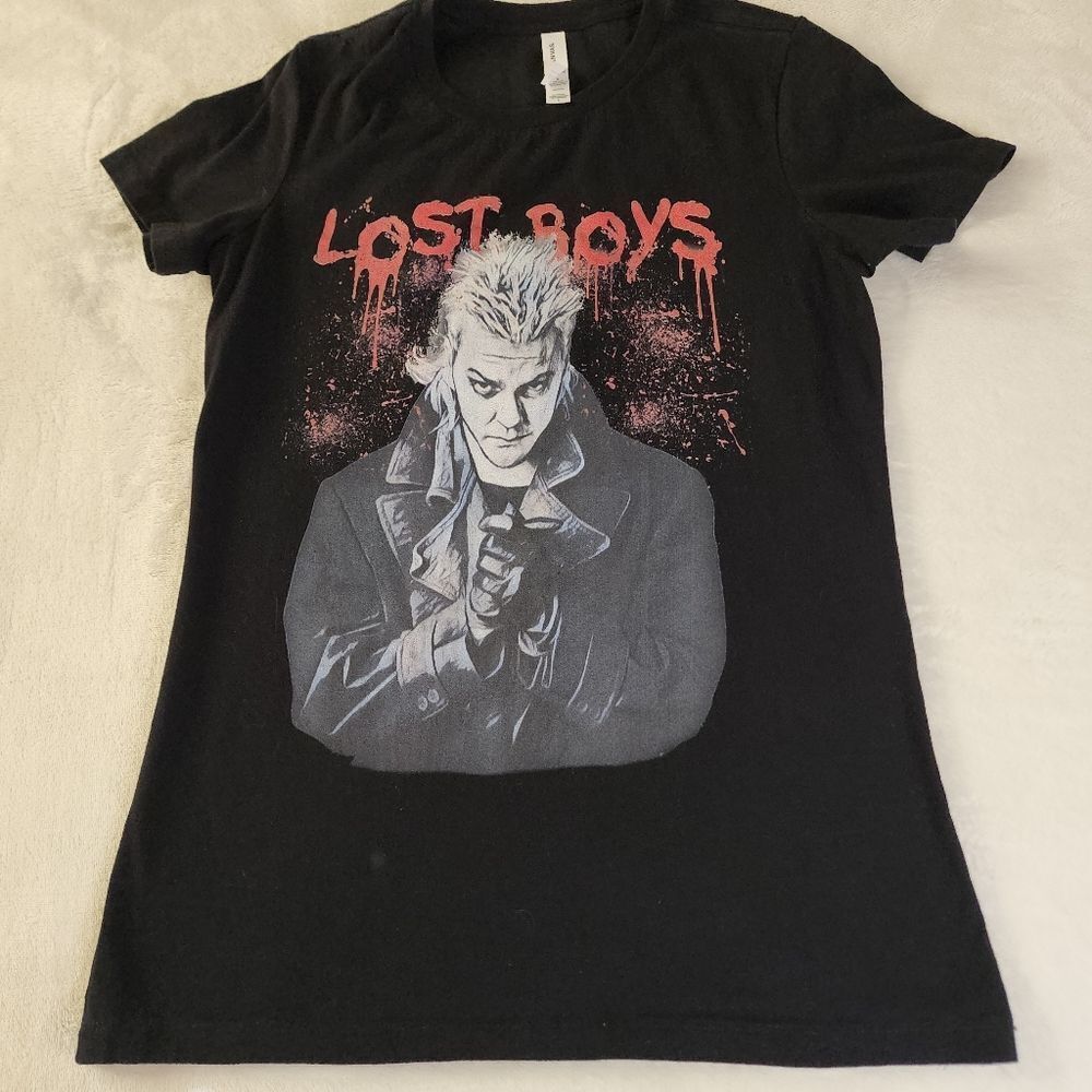 Bella Canvas Lost Boys Black Tshirt With Graphics Size Large